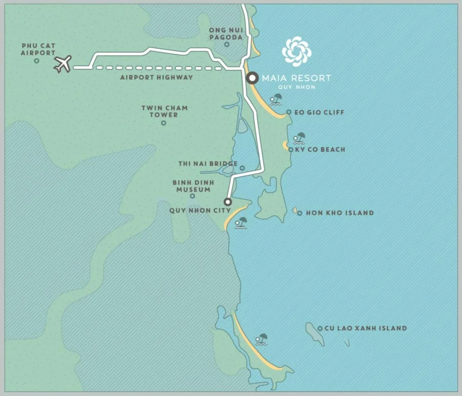 Vị Trí dự án Maia Quy Nhơn Beach Resort